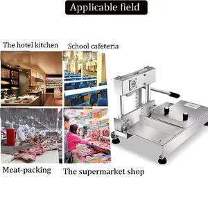 QDMECH Commercial Manual Bone Cutting Machine Frozen Bone Meat Cutter Stainless Steel Bone Cutting Machine thumbnail-5
