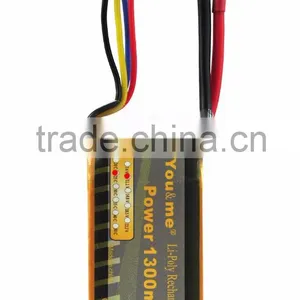 You&Me 3S 11.1V 1300mAh 25C Lithium Polymer Battery For RC Quadcopters RC Models thumbnail-1