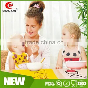 Customized Food Grade Silicone Baby Kids Placemat Bib/table Mat Quality Choice thumbnail-3