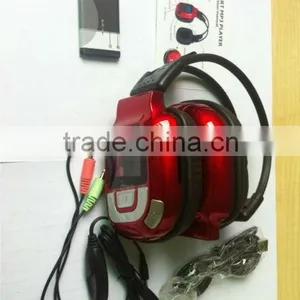 Sport Headphone Mp3 LCD Display , Battery FM TF SD Card Headphone thumbnail-1