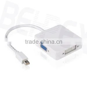3 in 1 Mini Displayport DP to VGA DVI MDI Adpater Cable for Macbook thumbnail-5