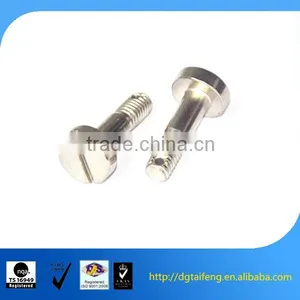 Nickel Coated Slotted Head Machine Bolt With Hole thumbnail-1