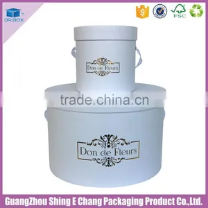 China Wholesale Fancy Custom Logo Gold Hot Stamp Cardboard Printing Hat Box for Flowers/rose Packaging Box thumbnail-6