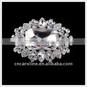 2012 New Design Vintage Clear Crystal Brooches Weddings thumbnail-1