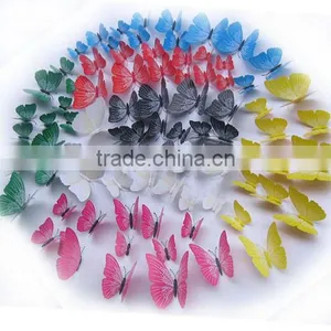 12 Pcs Butterflies Home Decor Sticker Art Design Decal Wall Stickers Room Decorations 3D Butterfly thumbnail-1