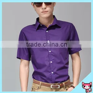 2015 Fashional Office Purple Formal Shirt thumbnail-1