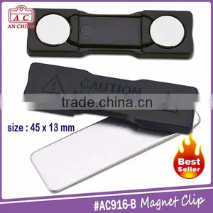 High Quality Name Magnet Badge With Plastic Housing 33x11mm thumbnail-4