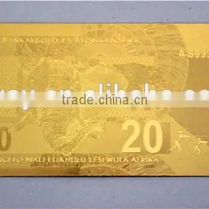 Gold Foil 24k Gold Banknotes Gift and Craft Souvenir Banknotes thumbnail-2