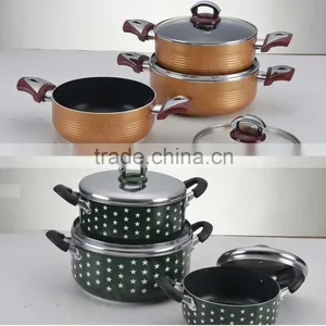 Aluminum Pressed Non-stick Casserole/stockpot/pot With Ceramic Coating thumbnail-1