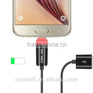 Bulk Price For Samsung Fashion Smart Changing Light LED Reversible USB Cable thumbnail-4