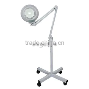 Pro 5X Diopter Rolling Stand Magnifying Lamp Beauty Tattoo Magnifier Adjustable thumbnail-1