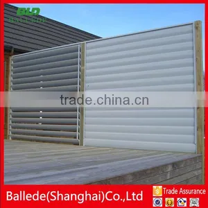 Powder Coated Sunshade Airfoil Louver Fence thumbnail-2