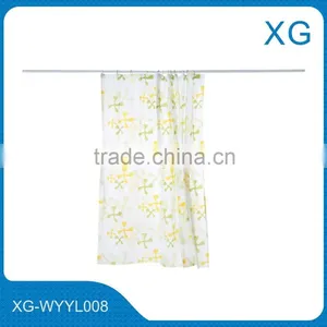 Aluminium Bathroom Shower Curtain Rod/Extension Telescopic Shower Curtain Pole thumbnail-2