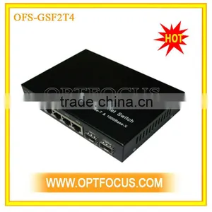 10/100/1000M 4UTP+2SFP Media Converter thumbnail-1