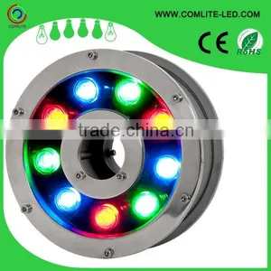 9W IP68 12V RGB LED Underwater Fountain Light thumbnail-1