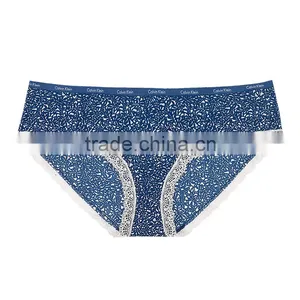 Best Selling Comfortable Women Polyester Printing Lace Brief Underwear thumbnail-2