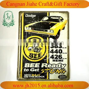 Custom Embossed Decorative Metal Tin Plate Metal Tin Sign Board for Promotional thumbnail-3
