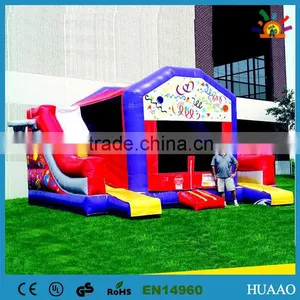 2014 New Arrival Commercial Double Slide Inflatable Bounce Combo HACO020 thumbnail-1