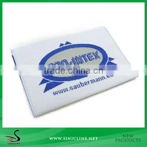 Sinicline Center Folded Woven Clothing Label/OEM Woven Brand Tag thumbnail-1