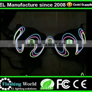 LED Bra/LED Panty/LED Luminous Lingerie,Optical Fiber Luminous Led Bra, Luminous Underwear Sexy Lingerie Hot With Led Light thumbnail-2