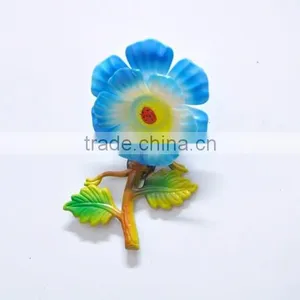 5 Inch Plastic Morning Glory Wedding Decoration Artificial Flower Freezer Magnet thumbnail-3