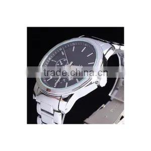Japan Quartz Shiny Stainless Steel Metal Band Oem Watch for Men thumbnail-2