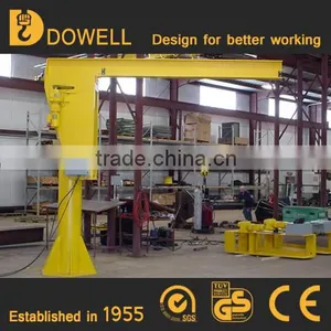 Workshop Cantilever Jib Crane With Electric Hoist 2 Ton thumbnail-1
