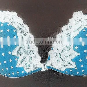 Uplift Front Closure Sponge Bras Cute Lingerie With Dotted thumbnail-6
