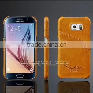 New Products For Samsung Galaxy S6 Leather Case, For Samsung Galaxy S6 Back Cover Case With Card Slots thumbnail-3