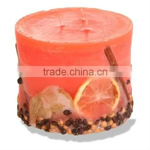 Handmade Romantic Candle Coated With Dried Fruits thumbnail-1