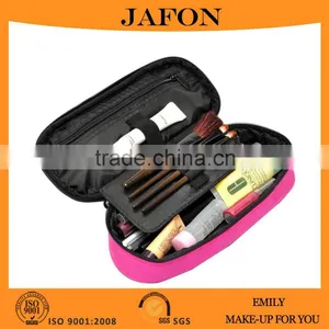 Big Capacity Multi-function Makeup Brush Case Pink Zipper Polyester Case thumbnail-1