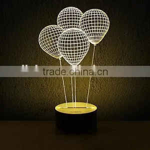 New Model 3D LED Lamp With Temperature Sensing Color Change Function thumbnail-3