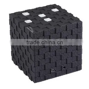 Free Shipping Output 8W Subwoofer Speaker Rubik's Cube Style Portable Wireless Bluetooth Speaker thumbnail-2
