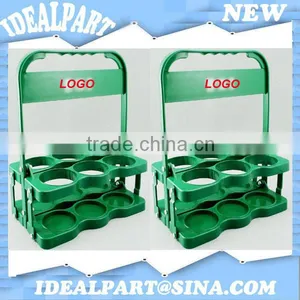 Plastic Bottle Carrier Basket With 6 Holders thumbnail-1