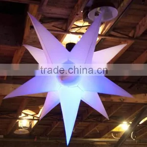 Led Inflatable Star Decoration,white Decoration Led Light Inflatable Stars,inflatable Led Star thumbnail-1