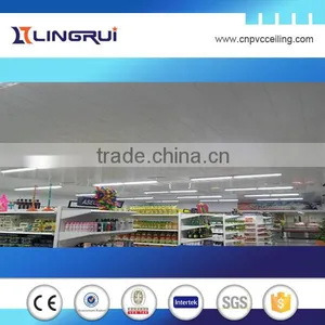 Supermarket Interior Decoration Pvc Ceiling Decorative Ceiling Design Pvc Wall Panel Plastic Ceiling thumbnail-1