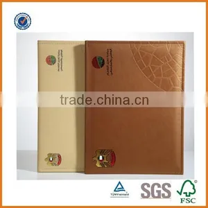 Customized Logo A4 Size Certificate Holder/genuine Leather Certificate Folder/pu Leather Certificate Portfolio thumbnail-1