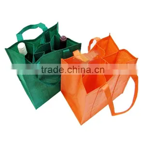 Fashion 6 Bottle Beer Carrier Non Woven Cooler Bag thumbnail-1