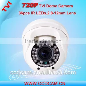 Megapixel 720P HD CCTV TVI Camera 2.8-12mm Varifocal Lens Zoom and Focus Digital IR Night Vision Camera thumbnail-1
