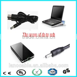 Retractable Usb to 2.1mm Barrel Plug Male dc Cable thumbnail-6
