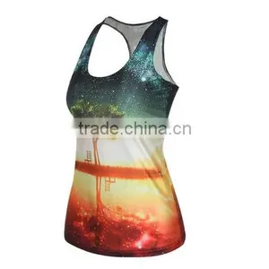 Women Sexy Bodycon Delicate Summer New Tree Print 3D Vest Tops thumbnail-2