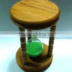 Fair 30 Minute Glass Sand Timer With Wooden Ends thumbnail-1