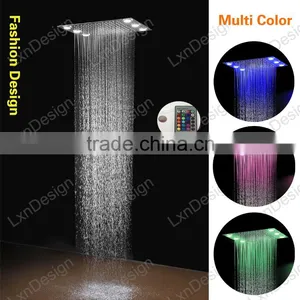 Embed Ceiling Bath Shower 2 in 1 Multiple Color Remote Control Electric Shower Set With Led Light Bathroom Shower Set thumbnail-6