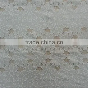 YH005# Lace Fabric for Wedding Dress /Burning Flower Lace Fabric /TC Material Lace Fabric thumbnail-2