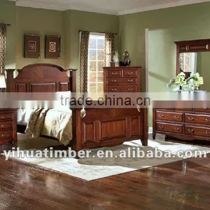 Antique Dresser, Mirrored Dresser, Dresser Table, Premium Wood Tranditional Sleigh Double Bed thumbnail-1