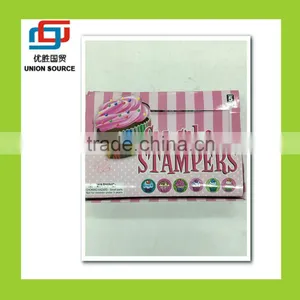24PCS Cupcake Stampers Self Inking Rubber Children Seal (8006934) thumbnail-1
