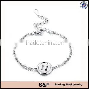 Buttons Bracelet Fashion New Design for Women Copper Magnetic Bracelet thumbnail-1
