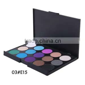 Newest Cheap Romantic Color Makeup Shinning Eye Shadow ,15 Colors Mixed Glitter Matte Eyeshadow Palette thumbnail-4