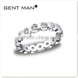 Popular CZ Rings 316L Stainless Steel Engagement Ring Titanium Trendy Ring thumbnail-1