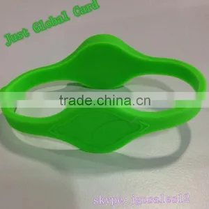 Writable HF 13.56Mhz Adjustable Silicon Wristband thumbnail-1
